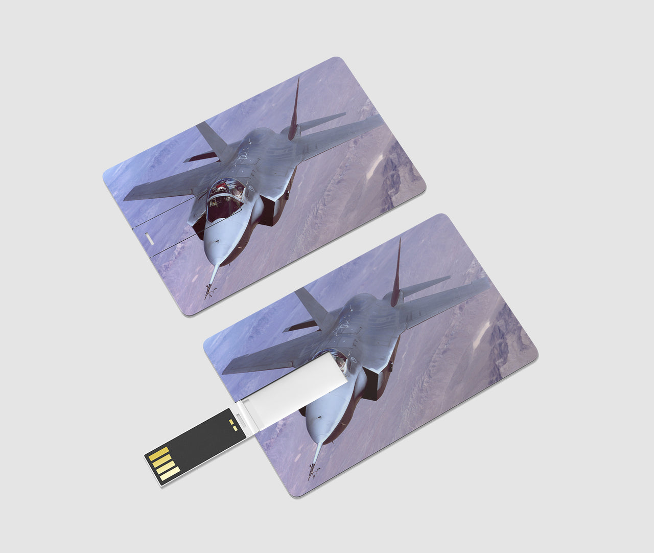 Fighting Falcon F35 Captured in the Air Designed USB Cards