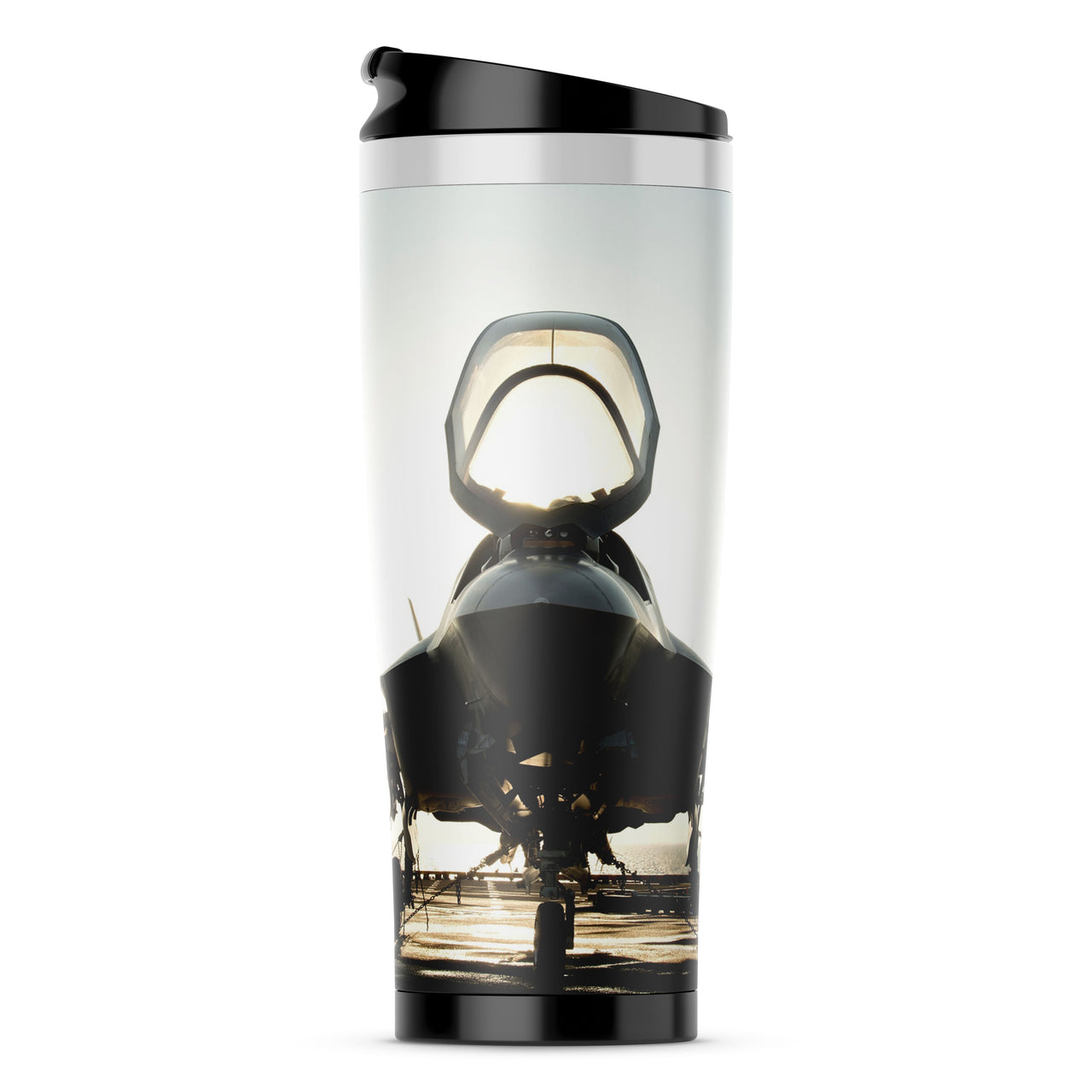 Fighter Jet 35 Designed Travel Mugs