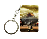 Thumbnail for Fighting Falcon F35 at Airbase Designed Key Chains