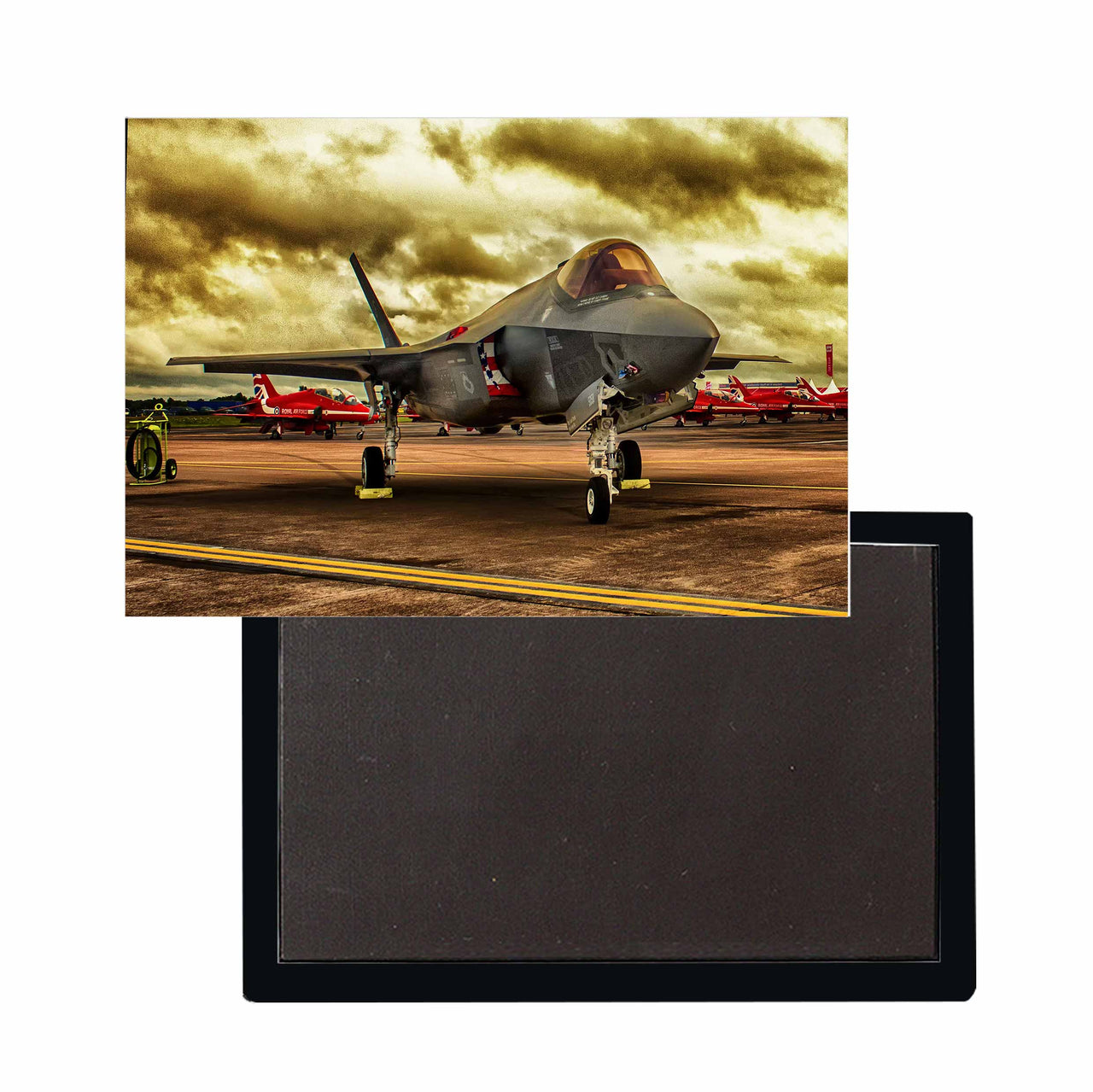 Fighting Falcon F35 at Airbase Designed Magnets