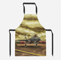 Thumbnail for Fighter Jet 35 at Airbase Designed Kitchen Aprons
