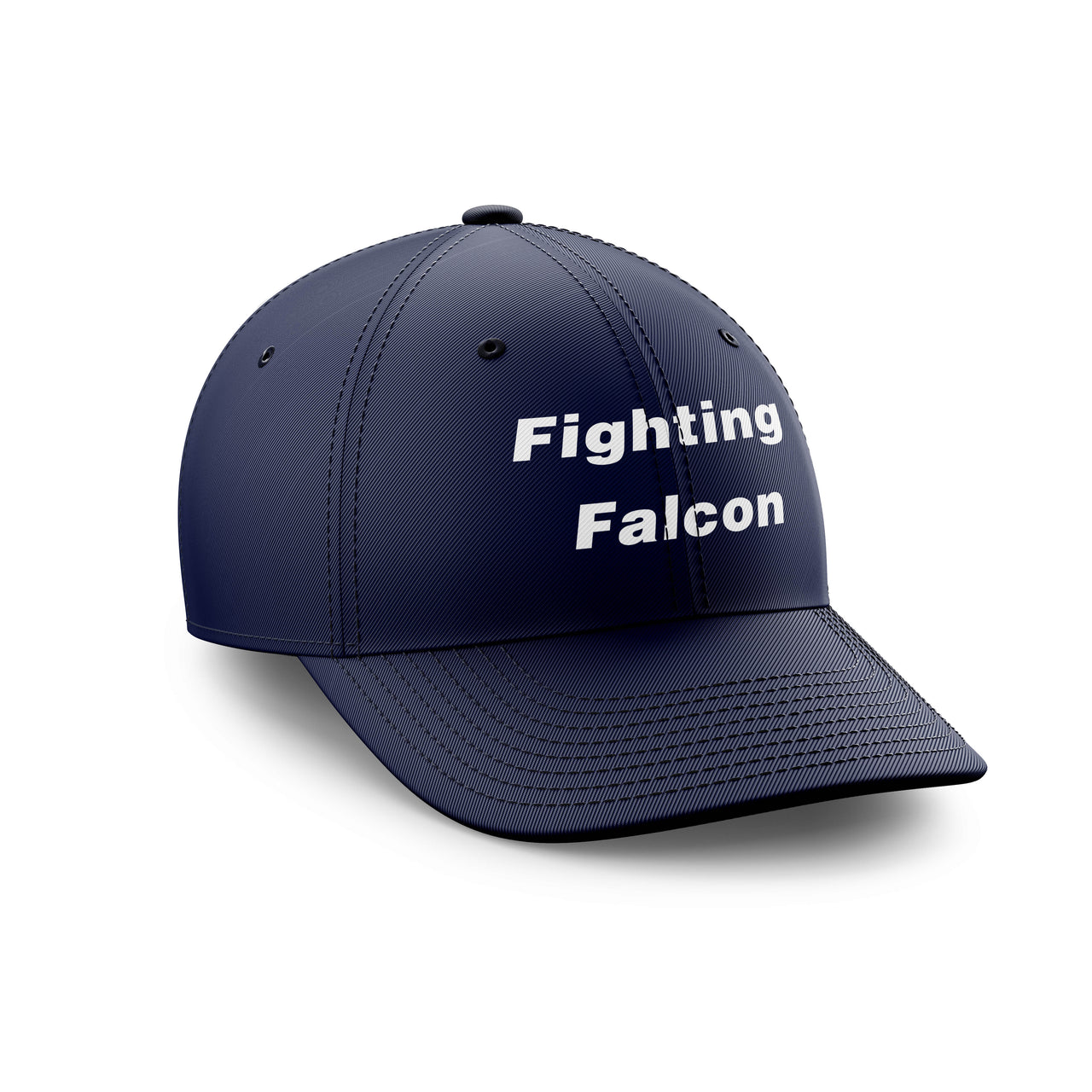 Fighting Falcon & Text Designed Embroidered Hats