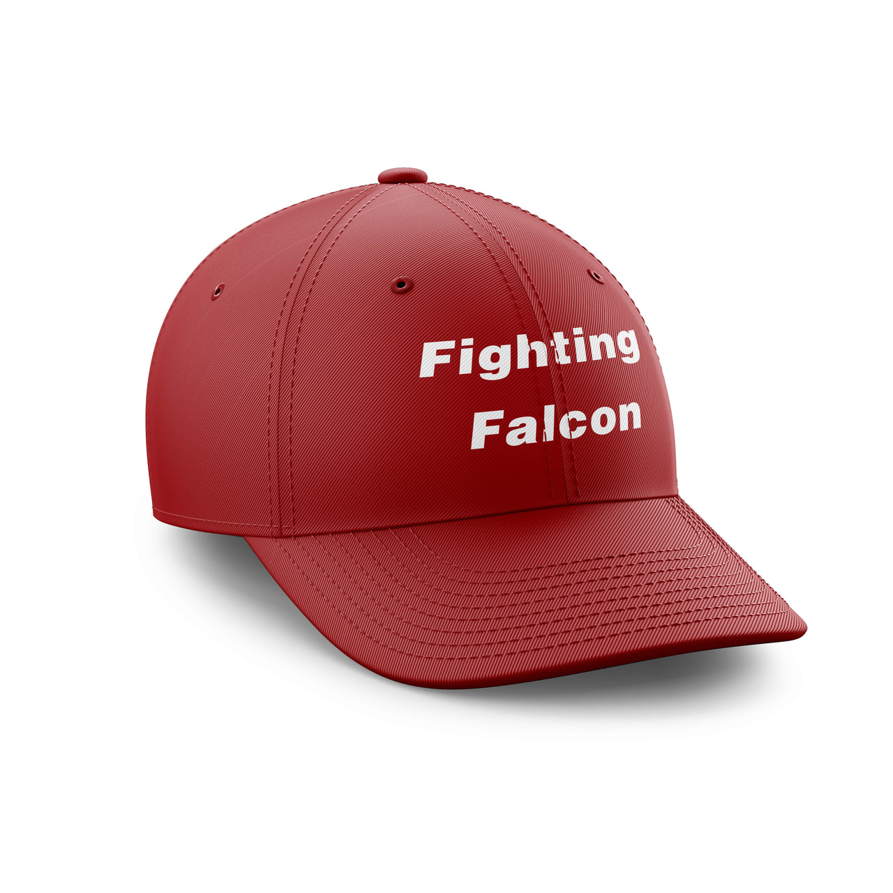 Fighting Falcon & Text Designed Embroidered Hats