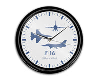 Thumbnail for Fighting Falcon F-16 (Special) Printed Wall Clocks Aviation Shop 