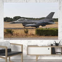 Thumbnail for Fighting Falcon F16 From Side Printed Canvas Posters (1 Piece) Aviation Shop 