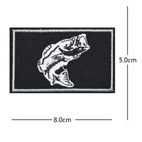 Thumbnail for Rectangular Fish (3) Designed Embroidery Patch