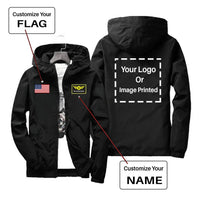 Thumbnail for Custom Flag & Name & LOGO Designed Windbreaker Jackets