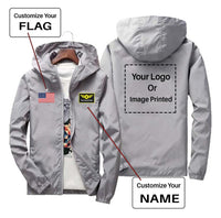Thumbnail for Custom Flag & Name & LOGO Designed Windbreaker Jackets