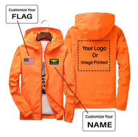 Thumbnail for Custom Flag & Name & LOGO Designed Windbreaker Jackets