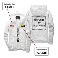 Thumbnail for Custom Flag & Name & LOGO Designed Windbreaker Jackets