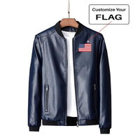 Thumbnail for Custom Flag Designed PU Leather Jackets