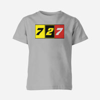 Thumbnail for Flat Colourful 727 Designed Children T-Shirts