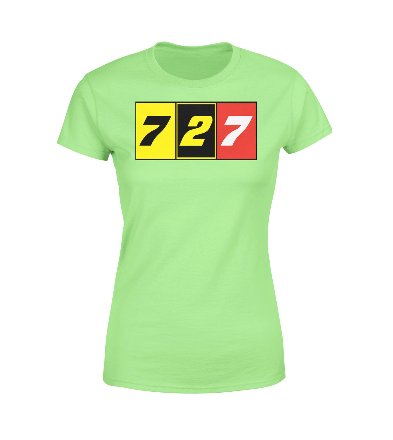 Flat Colourful 727 Designed Women T-Shirts