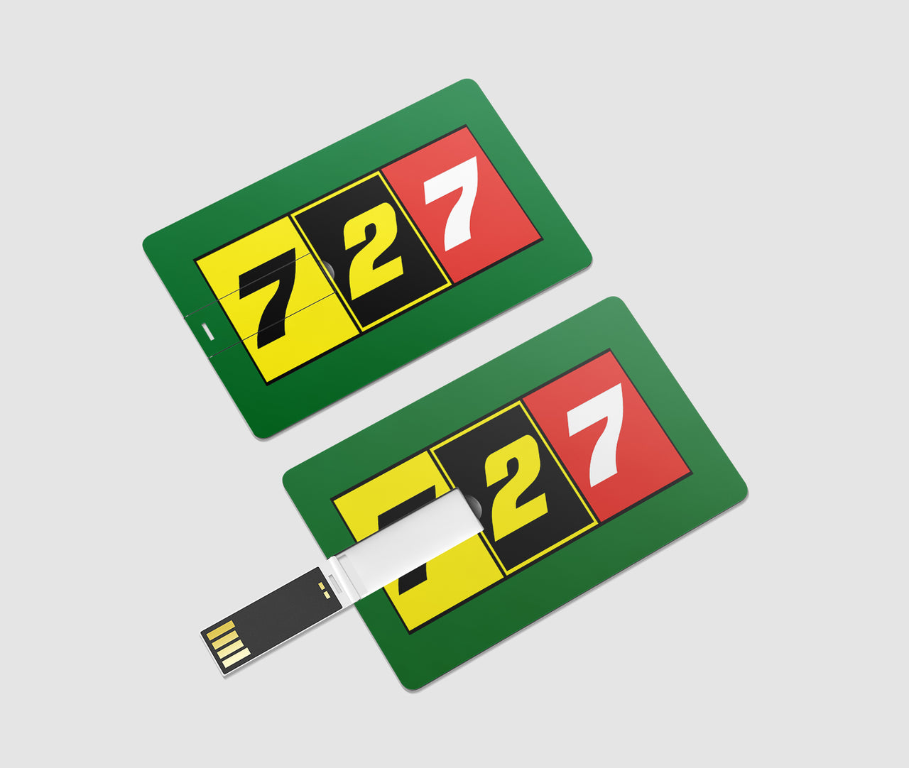 Flat Colourful 727 Designed USB Cards