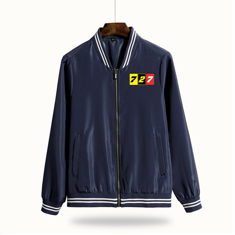 Flat Colourful 727 Designed Thin Spring Jackets