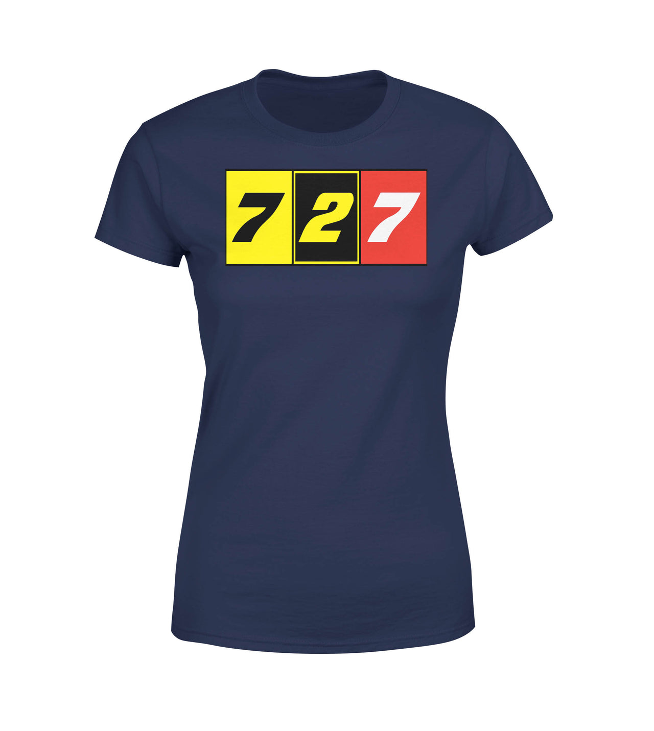 Flat Colourful 727 Designed Women T-Shirts