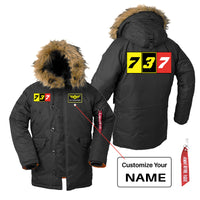 Thumbnail for Flat Colourful 737 Designed Parka Bomber Jackets