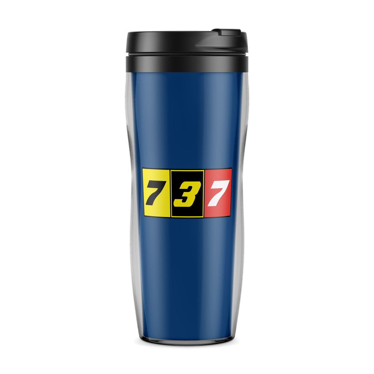 Flat Colourful 737 Designed Travel Mugs