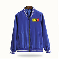 Thumbnail for Flat Colourful 737 Designed Thin Spring Jackets