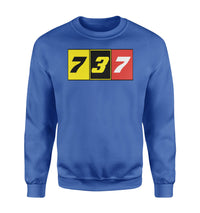 Thumbnail for Flat Colourful 737 Designed Sweatshirts