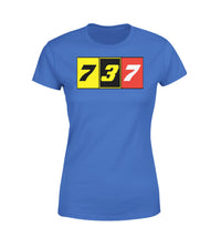 Thumbnail for Flat Colourful 737 Designed Women T-Shirts