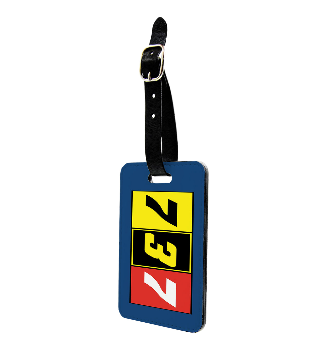 Flat Colourful 737 Designed Luggage Tag