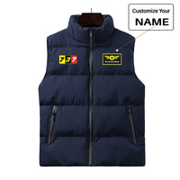 Thumbnail for Flat Colourful 737 Designed Puffy Vests