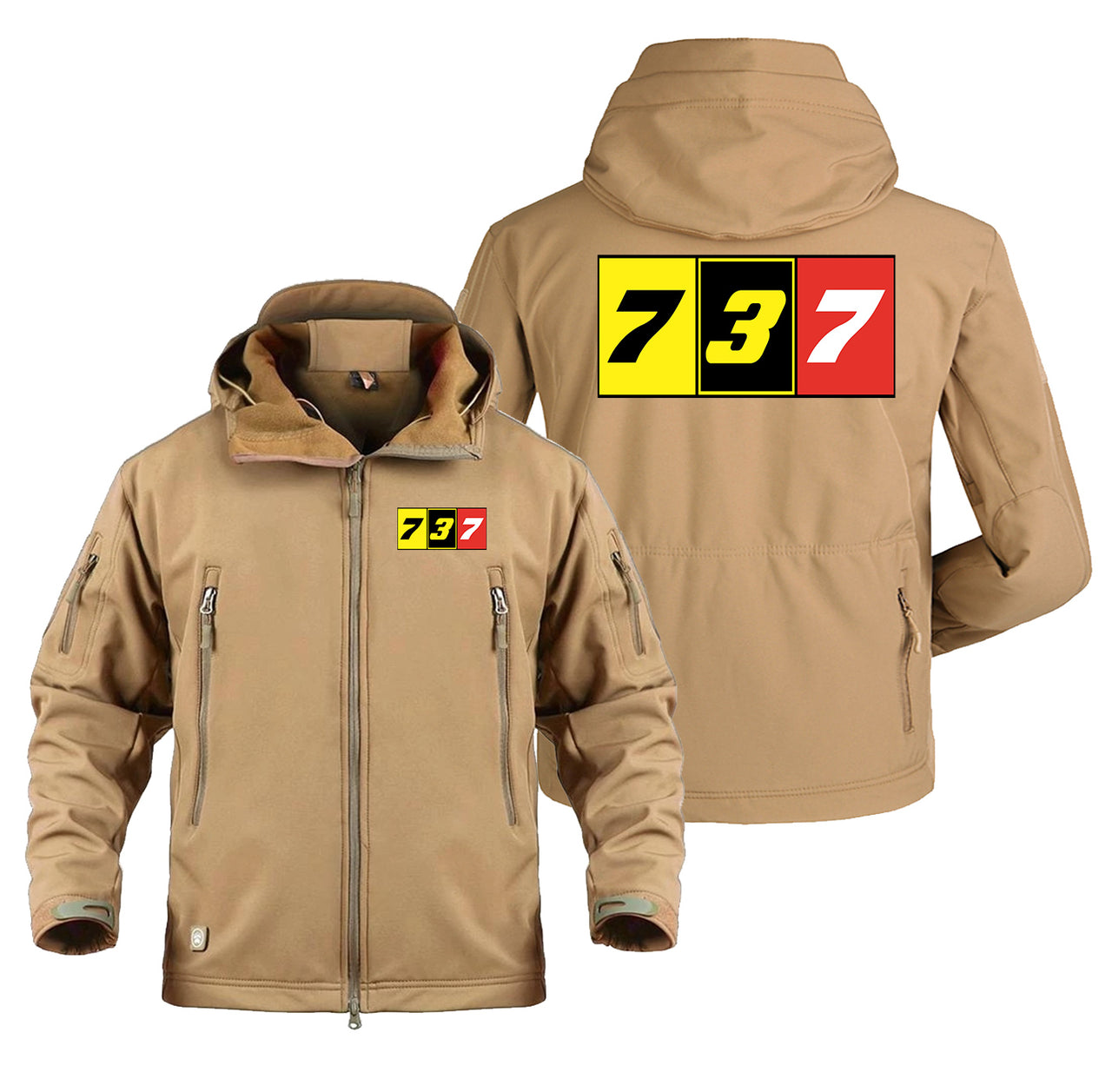 Flat Colourful 737 Designed Military Jackets (Customizable)