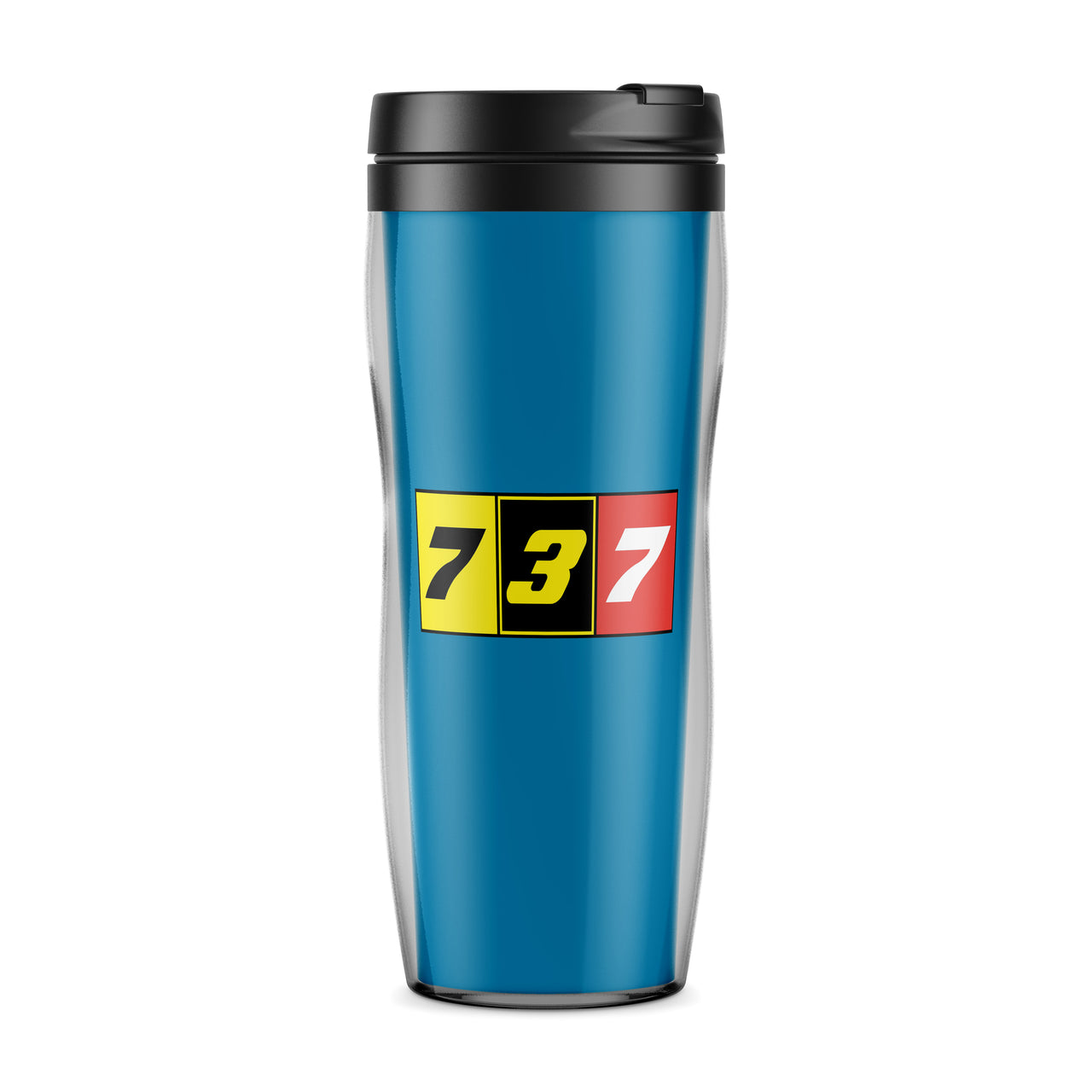 Flat Colourful 737 Designed Travel Mugs