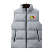 Thumbnail for Flat Colourful 737 Designed Puffy Vests