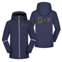Thumbnail for Flat Colourful 737 Designed Rain Coats & Jackets