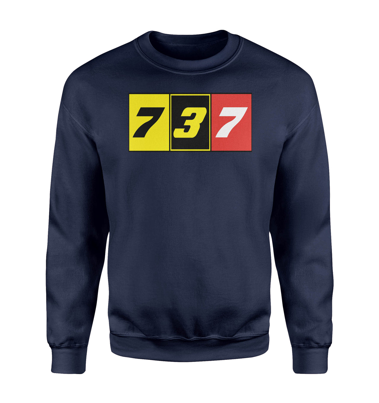 Flat Colourful 737 Designed Sweatshirts
