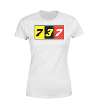 Thumbnail for Flat Colourful 737 Designed Women T-Shirts