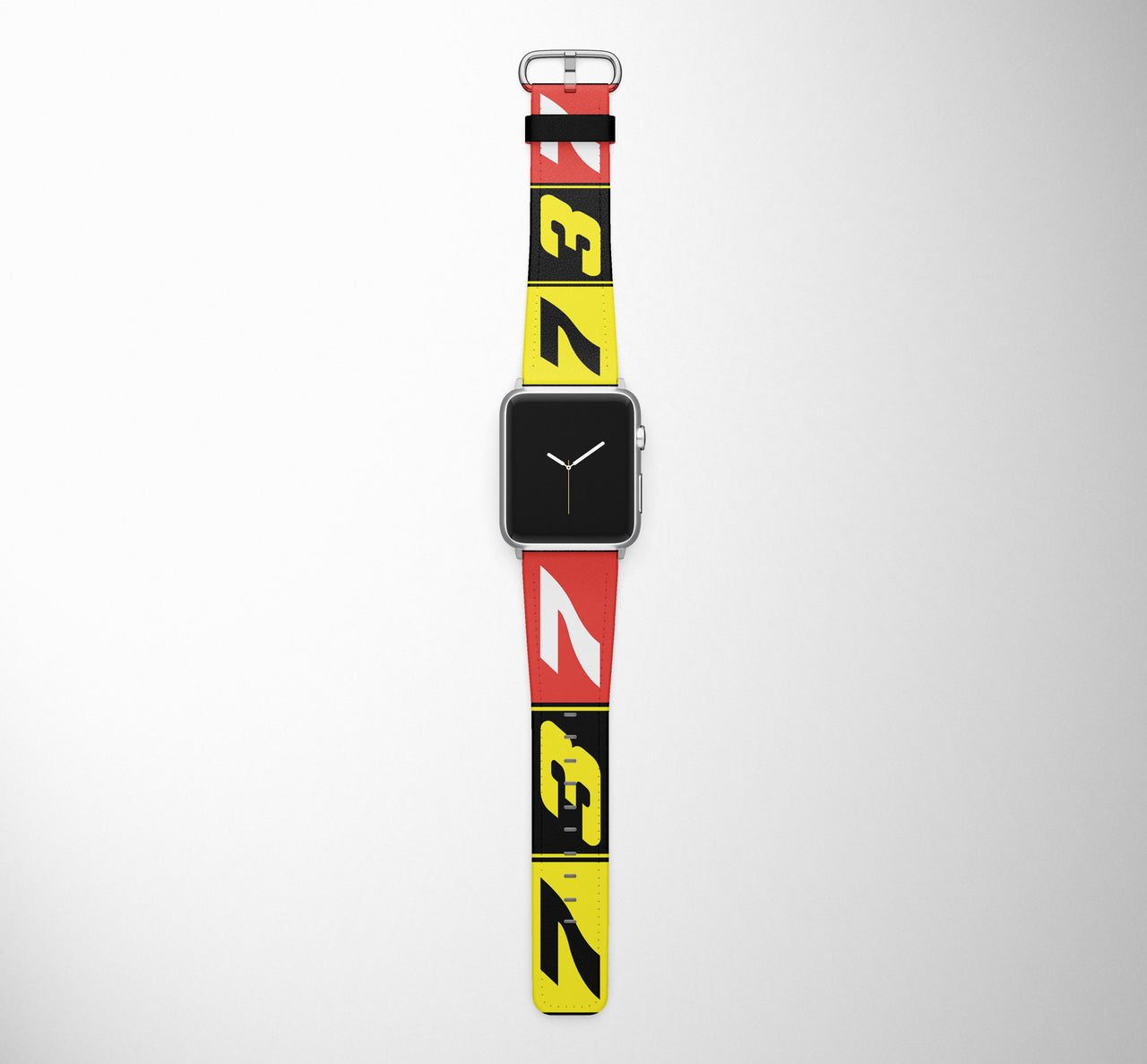 Flat Colourful 737 Designed Leather Apple Watch Straps