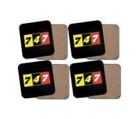 Thumbnail for Flat Colourful 747 Designed Coasters