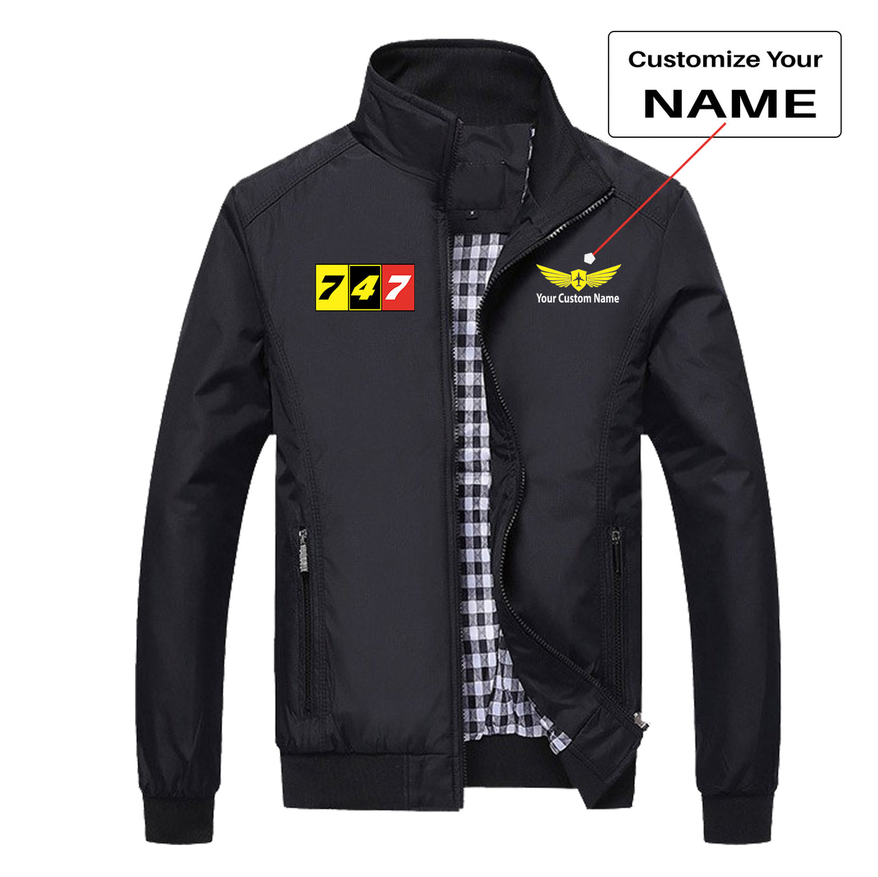 Flat Colourful 747 Designed Stylish Jackets