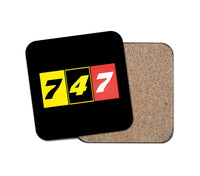 Thumbnail for Flat Colourful 747 Designed Coasters
