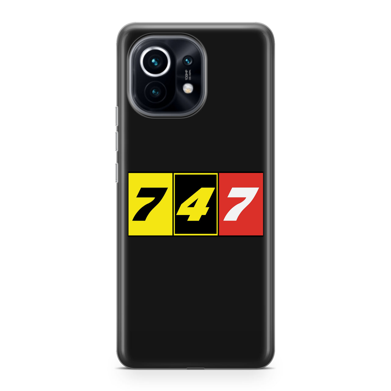 Flat Colourful 747 Designed Xiaomi Cases