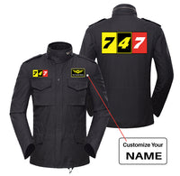 Thumbnail for Flat Colourful 747 Designed Military Coats