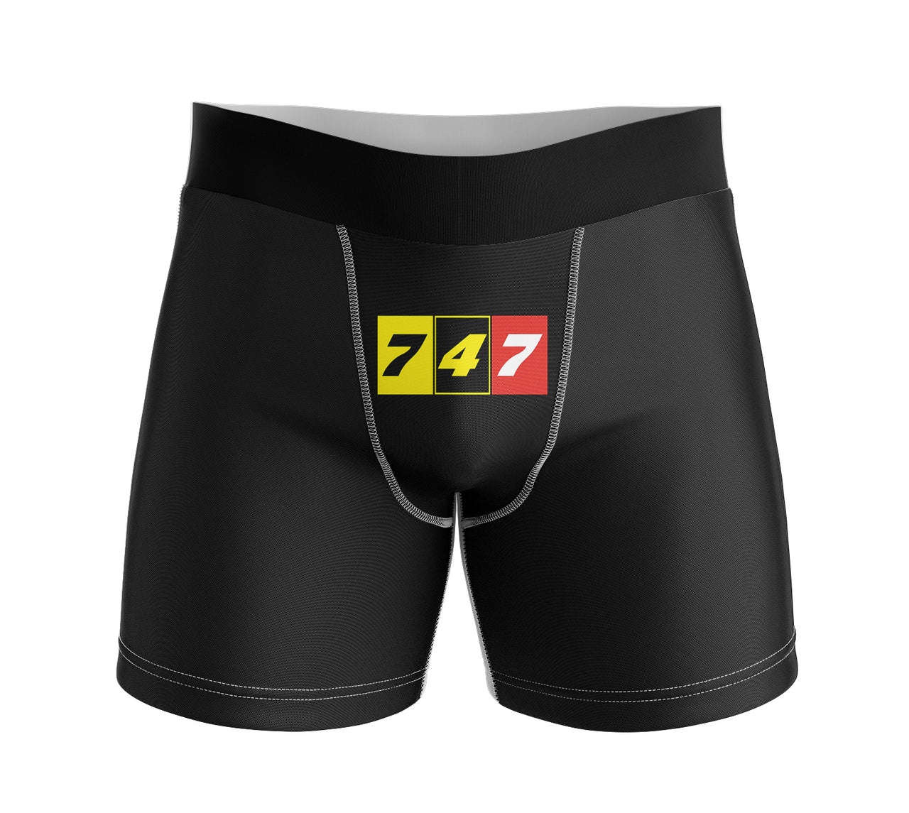 Flat Colourful 747 Designed Men Boxers