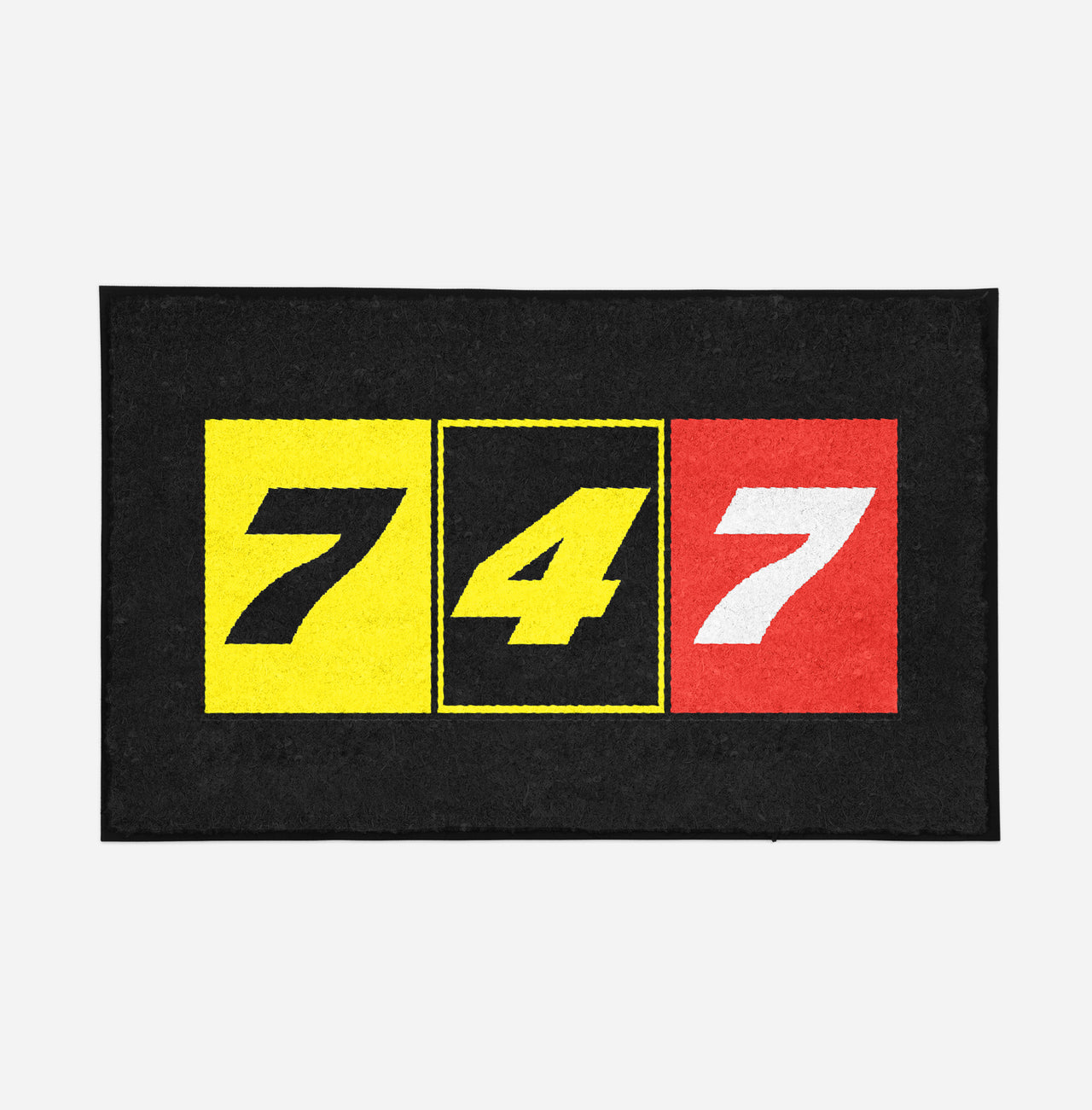 Flat Colourful 747 Designed Door Mats