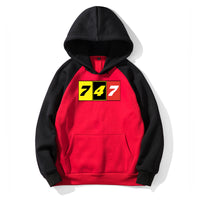 Thumbnail for Flat Colourful 747 Designed Colourful Hoodies