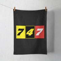 Thumbnail for Flat Colourful 747 Designed Towels