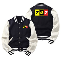 Thumbnail for Flat Colourful 747 Designed Baseball Style Jackets