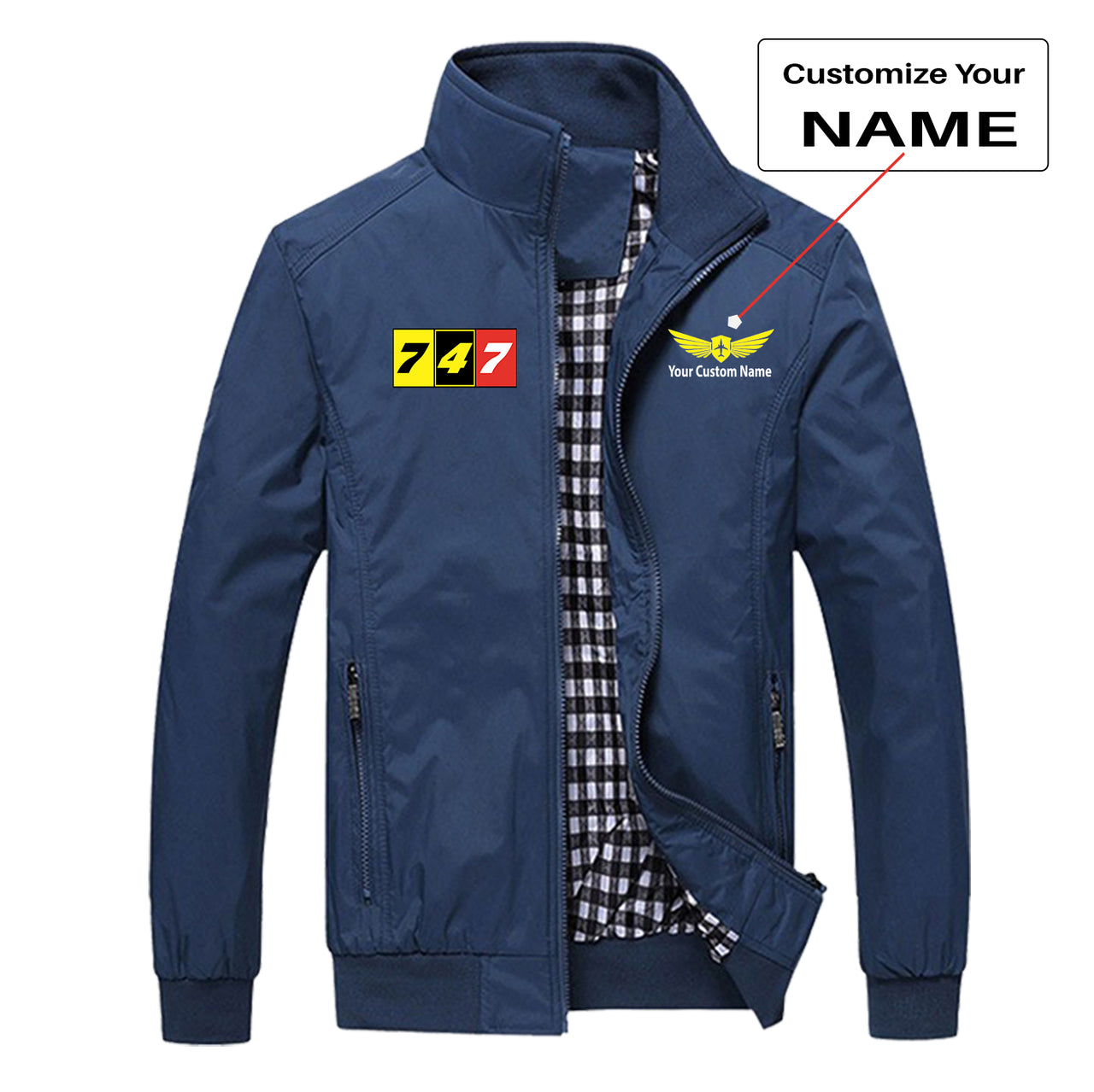 Flat Colourful 747 Designed Stylish Jackets