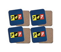 Thumbnail for Flat Colourful 747 Designed Coasters