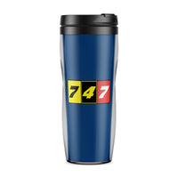 Thumbnail for Flat Colourful 747 Designed Travel Mugs