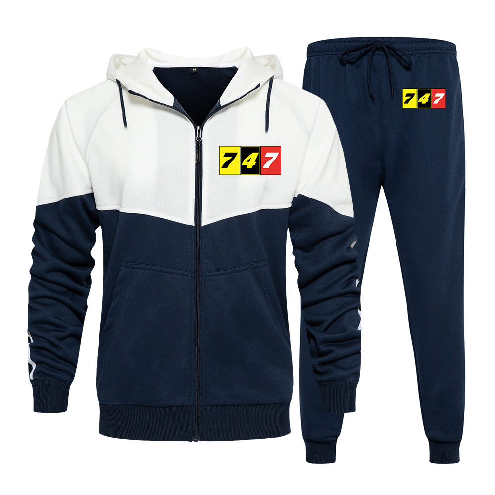 Flat Colourful 747 Designed Colourful Z. Hoodies & Sweatpants