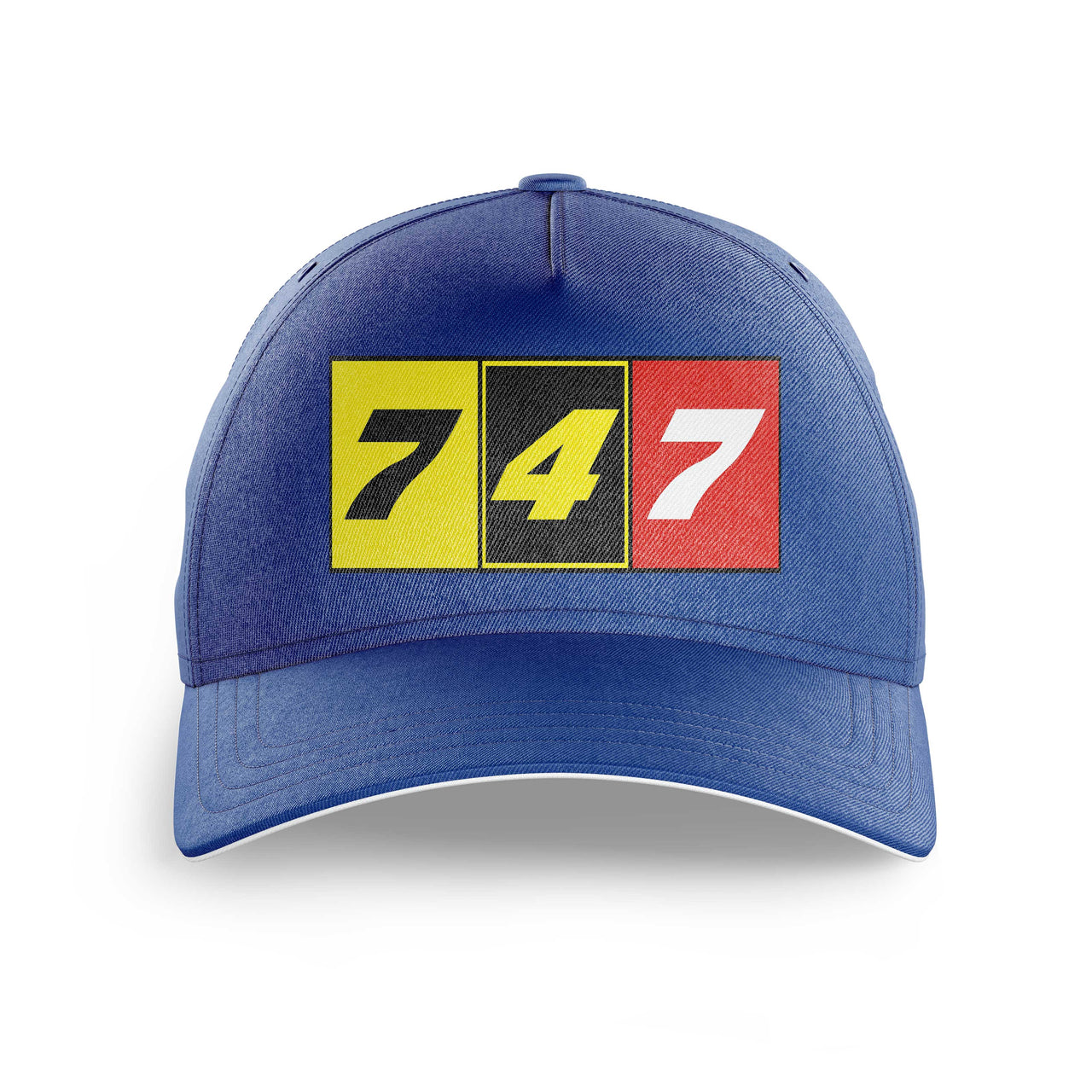 Flat Colourful 747 Printed Hats