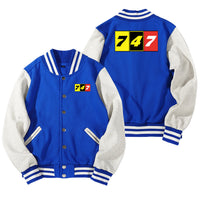 Thumbnail for Flat Colourful 747 Designed Baseball Style Jackets